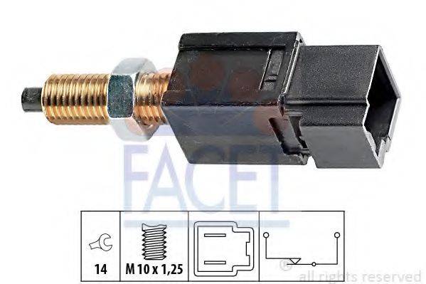 FACET 71052 Выключатель фонаря сигнала торможения; Выключатель, привод сцепления (Tempomat)