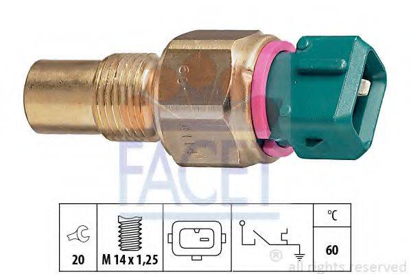 FACET 74114 термовыключатель, сигнальная лампа охлаждающей жидкости