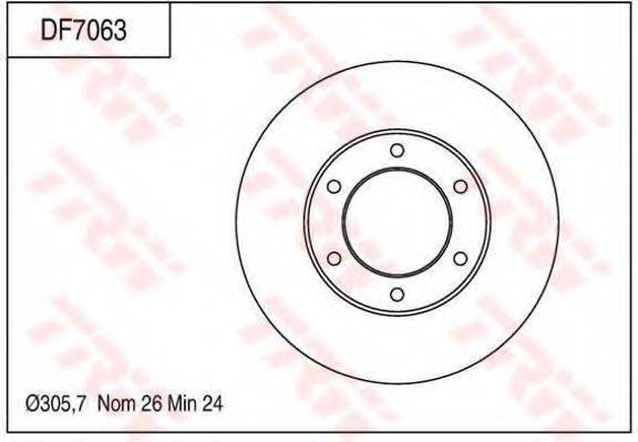 Тормозной диск TRW DF7063