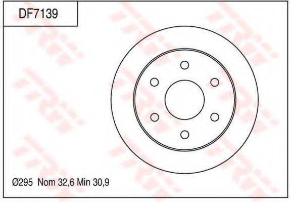 Тормозной диск TRW DF7139