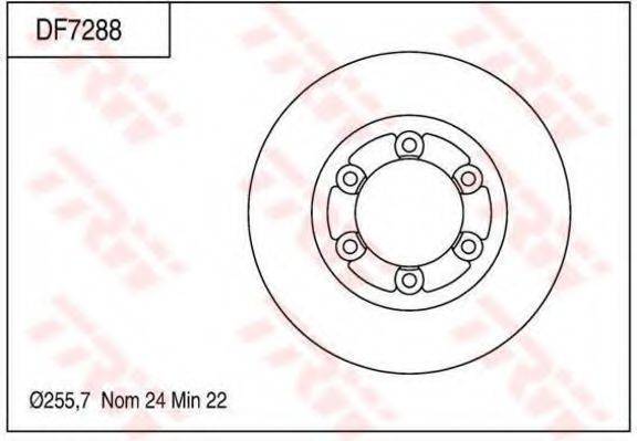 TRW DF7288 Тормозной диск