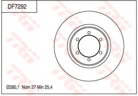 Тормозной диск TRW DF7292