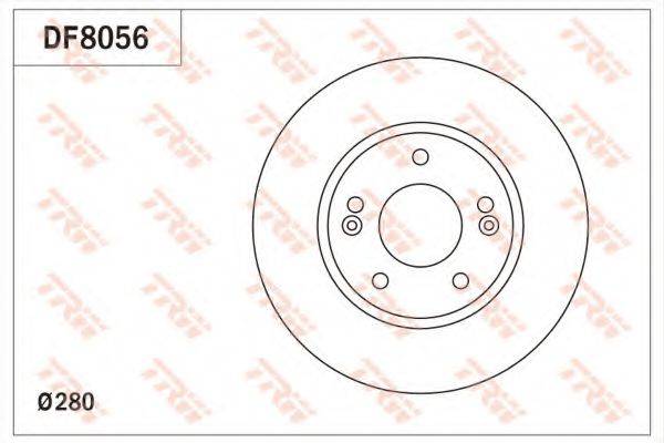 TRW DF8056 Тормозной диск