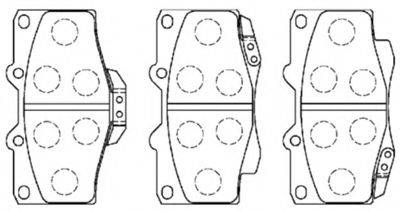 Комплект тормозных колодок, дисковый тормоз AISIN A1N029