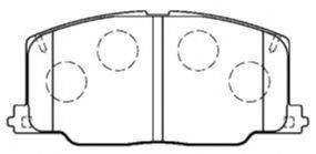 AISIN A1N038 Комплект тормозных колодок, дисковый тормоз
