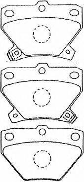 Комплект тормозных колодок, дисковый тормоз AISIN A2N007