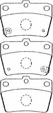 Комплект тормозных колодок, дисковый тормоз AISIN A2N031