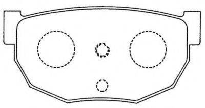 AISIN ASN89 Комплект тормозных колодок, дисковый тормоз