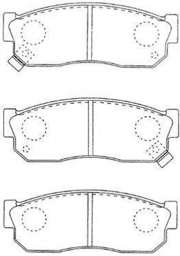 Комплект тормозных колодок, дисковый тормоз AISIN B1N009