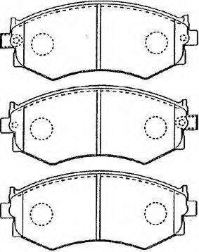 Комплект тормозных колодок, дисковый тормоз AISIN B1N020