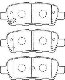 Комплект тормозных колодок, дисковый тормоз AISIN B2N064