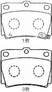 Комплект тормозных колодок, дисковый тормоз AISIN D2N022
