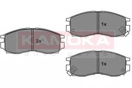 Комплект тормозных колодок, дисковый тормоз KAMOKA JQ1011528