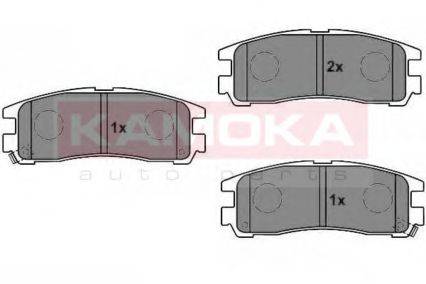 Комплект тормозных колодок, дисковый тормоз KAMOKA JQ1011606