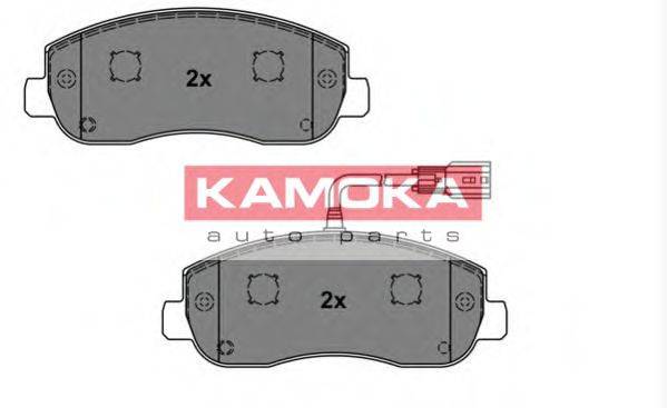 Комплект тормозных колодок, дисковый тормоз KAMOKA JQ101145