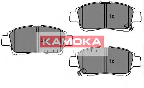 Комплект тормозных колодок, дисковый тормоз KAMOKA JQ101159