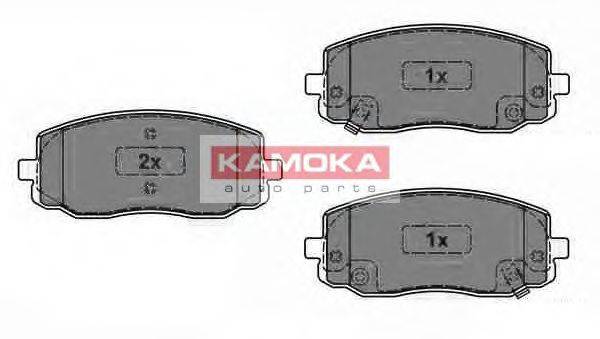 Комплект тормозных колодок, дисковый тормоз KAMOKA JQ1013772