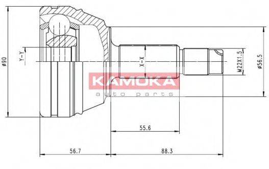 Шарнирный комплект, приводной вал KAMOKA 7126