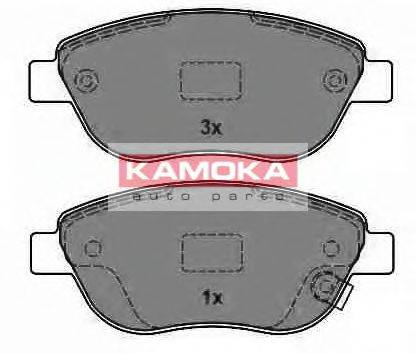 Комплект тормозных колодок, дисковый тормоз KAMOKA JQ1013838