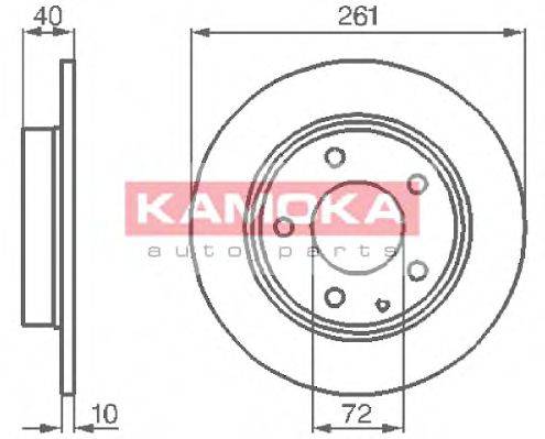 KAMOKA 1031048 Тормозной диск