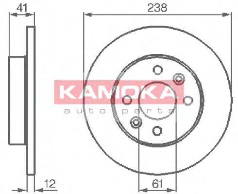 KAMOKA 103110 Тормозной диск