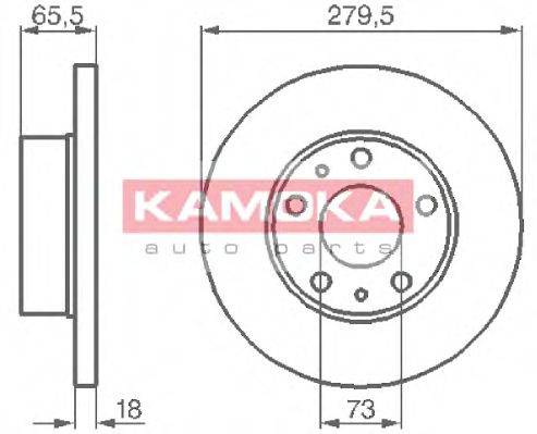Тормозной диск KAMOKA 1031516