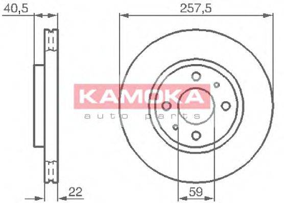 KAMOKA 1031524 Тормозной диск
