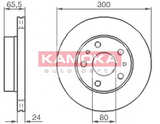 KAMOKA 1031536 Тормозной диск