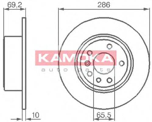 KAMOKA 1031622 Тормозной диск