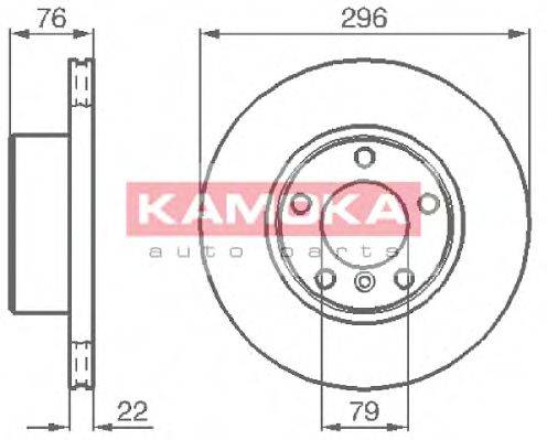 KAMOKA 1031668 Тормозной диск
