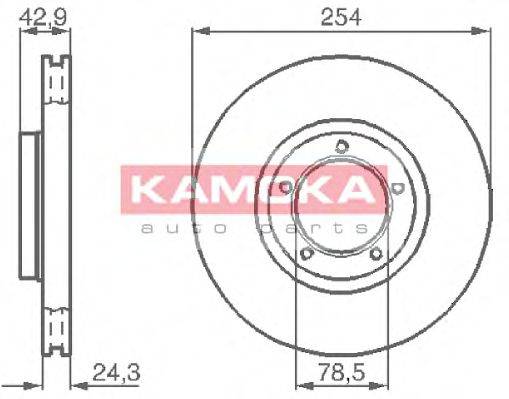 KAMOKA 1031696 Тормозной диск