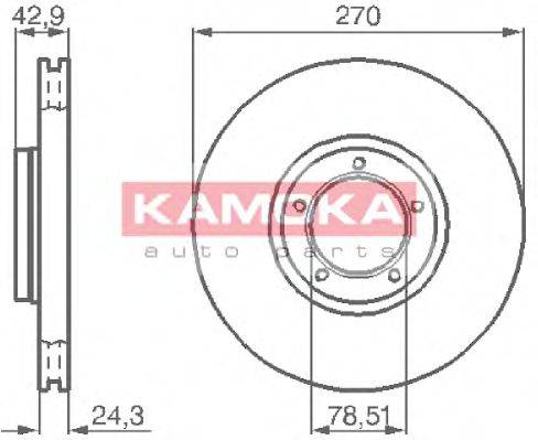 KAMOKA 1031698 Тормозной диск