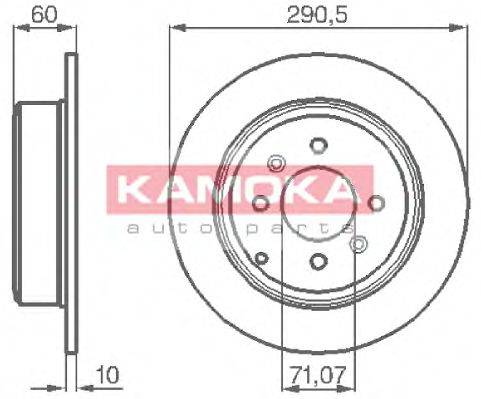 KAMOKA 1031738 Тормозной диск