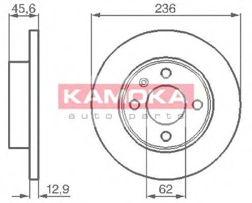 Тормозной диск KAMOKA 1031750
