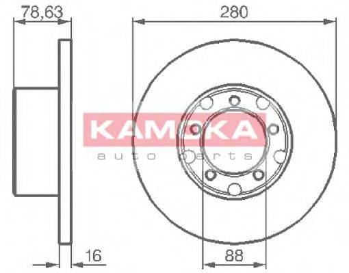 Тормозной диск KAMOKA 103190