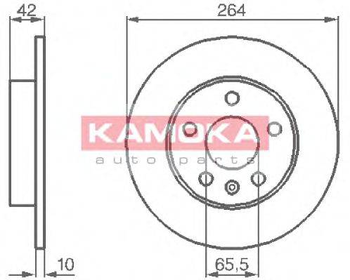 KAMOKA 1032088 Тормозной диск