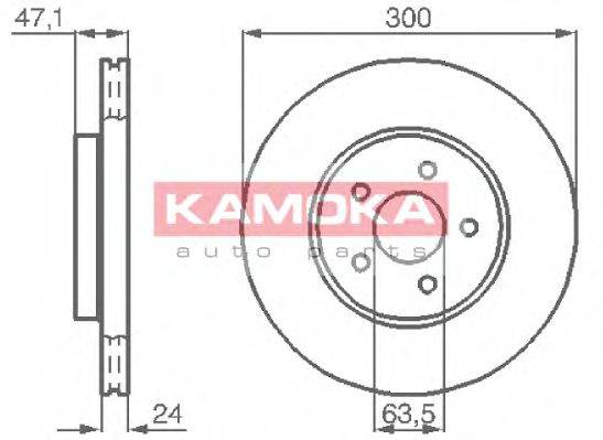 KAMOKA 1032250 Тормозной диск