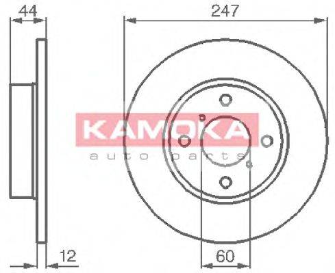 Тормозной диск KAMOKA 1032296