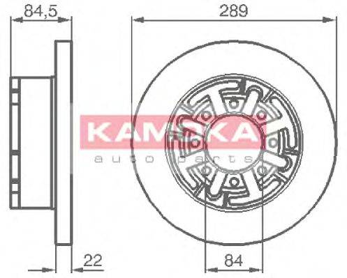 KAMOKA 103281 Тормозной диск