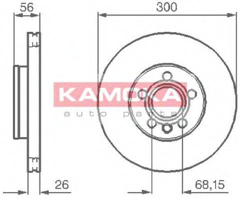 KAMOKA 1033118 Тормозной диск