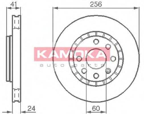 Тормозной диск KAMOKA 103412