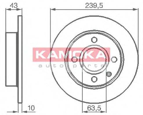 Тормозной диск KAMOKA 103416