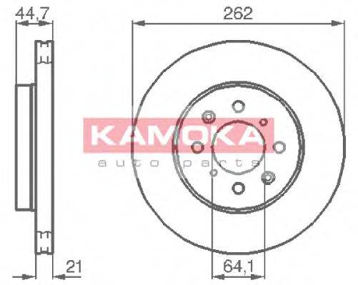 Тормозной диск KAMOKA 1035518