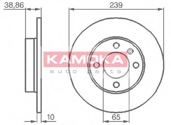 KAMOKA 10384 Тормозной диск