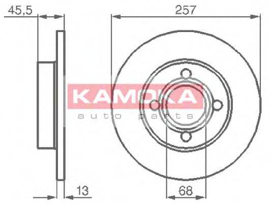 KAMOKA 10396 Тормозной диск