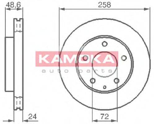 KAMOKA 103992 Тормозной диск