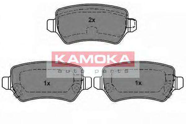 Комплект тормозных колодок, дисковый тормоз KAMOKA JQ101141