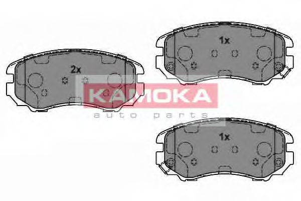 Комплект тормозных колодок, дисковый тормоз KAMOKA JQ101142