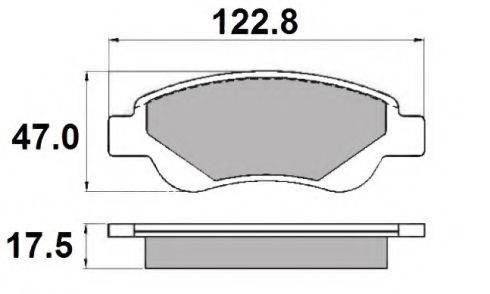 Комплект тормозных колодок, дисковый тормоз NATIONAL NP2062