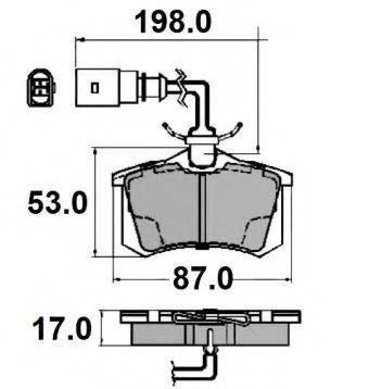 Комплект тормозных колодок, дисковый тормоз NATIONAL NP2101
